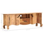 vidaXL Meuble TV 115x30x42 cm Bois solide