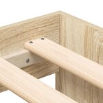 vidaXL Cadre de lit de rangement Chêne Sonoma 100x200 cm