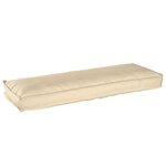vidaXL Coussin Pallet pour banc Beige 120x40x8 cm Tissu Oxford