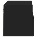 vidaXL Meubles TV muraux 2 Pièces noir 40x30x30 cm bois d'ingénierie