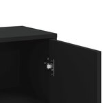 vidaXL Buffets 3 Pièces noir 60x31x84 cm bois d'ingénierie