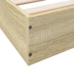 vidaXL Cadre de lit sans matelas chêne sonoma 140x200 cm