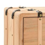 vidaXL Table de chevet Bois de sapin massif 50 x 35 x 57 cm