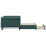 vidaXL Lit de jour avec gigogne et tiroirs sans matelas 90x200 cm