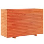 vidaXL Jardinière cire marron 110x40x72 5 cm bois de pin massif