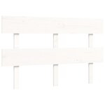vidaXL Cadre de lit sans matelas blanc 120x200 cm bois massif