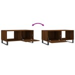 vidaXL Table basse chêne marron 90x50x40 cm bois d'ingénierie