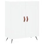 vidaXL Buffet haut Blanc 69 5x34x180 cm Bois d'ingénierie