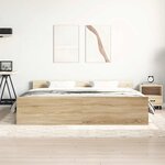 vidaXL Cadre de lit sans matelas chêne sonoma 160x200 cm