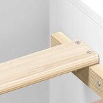 vidaXL Cadre de lit sans matelas blanc 180x200 cm