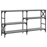 vidaXL Table console sonoma gris 150x29x76 5 cm bois d'ingénierie