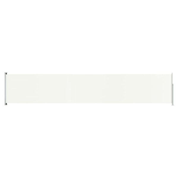 vidaXL Auvent latéral rétractable de patio 117x600 cm Crème