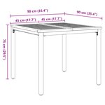 Ensemble de salle à manger jardin 3 pièces en poly rotin beige et acacia vidaXL