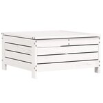 vidaXL Salon de jardin 8 Pièces blanc bois de pin massif