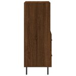 vidaXL Buffet Chêne marron 34 5x34x90 cm Bois d'ingénierie