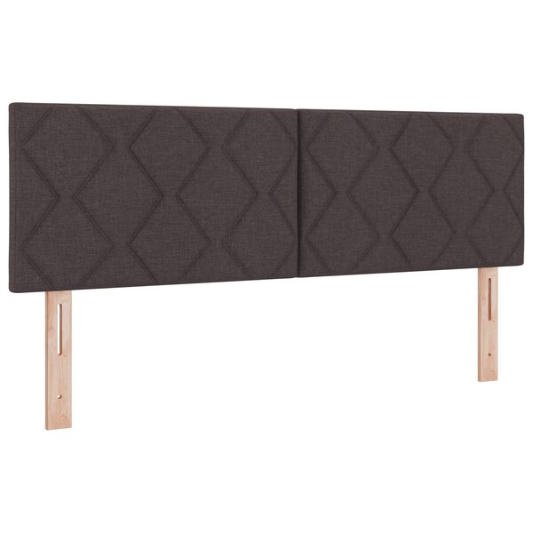 Tête de lit LED vidaXL Design en blocs de diamant Marron foncé 160 cm Tissu