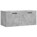 vidaXL Armoire murale gris béton 80x36 5x35 cm bois d'ingénierie