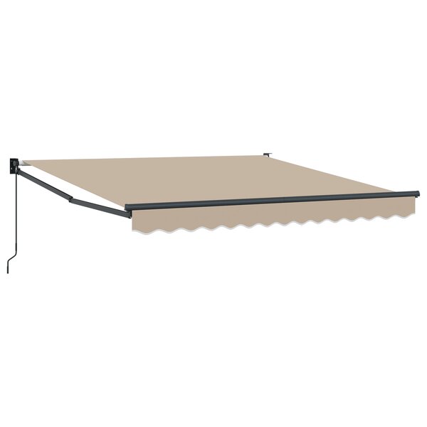 Store rétractable manuel vidaXL Beige 350x250 cm