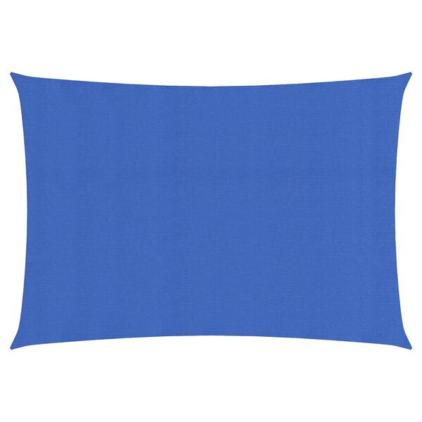 vidaXL Voile d'ombrage 160 g/m² rectangulaire bleu 6x8 m PEHD