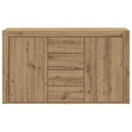 Buffet vidaXL Chêne artisanal Bois d'ingénierie 120 x 36 x 69 cm