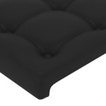 vidaXL Tête de lit à LED Noir 83x16x118/128 cm Similicuir