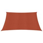 vidaXL Voile d'ombrage 160 g/m² carré terre cuite 4 5x4 5 m PEHD