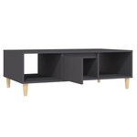 vidaXL Table basse gris 103 5x60x35 cm bois d'ingénierie