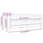 vidaXL Ensemble de canapés 2 Pièces marron tissu