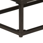 vidaXL Buffet noir 55x30x76 cm bois massif de manguier et fer