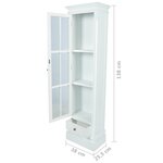 vidaXL Meuble de bibliothèque avec 3 étagères Blanc Bois