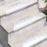vidaXL Marches d'escalier en aluminium 10 Pièces antidérapantes 60x18 cm
