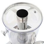 vidaXL Double distributeur de jus en acier inoxydable 2 x 8 L