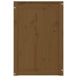 vidaXL Boîte à linge Marron miel 44x44x66 cm Bois massif de pin