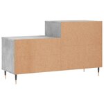 vidaXL Armoire à chaussures Gris béton 102x36x60 cm Bois d'ingénierie