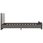 vidaXL Cadre de lit sans matelas gris tissu 120x200 cm