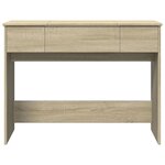 vidaXL Coiffeuse avec miroir chêne sonoma 100x45x76 cm