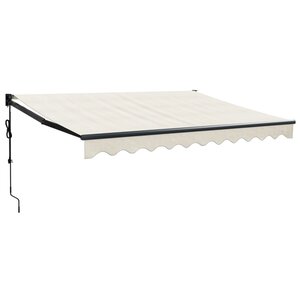 vidaXL Auvent rétractable automatique crème 3x2 5 m
