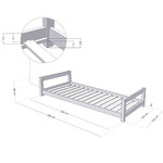 Lit enfant KIDDY 140 x 200 vert pétrole