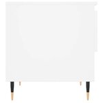 vidaXL Table basse blanc 50x46x50 cm bois d’ingénierie