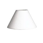 Abat-jour rond blanc 19 5 cm Hauteur 12 5 cm