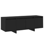 vidaXL Meuble TV Noir 120x30x40 5 cm Bois d'ingénierie
