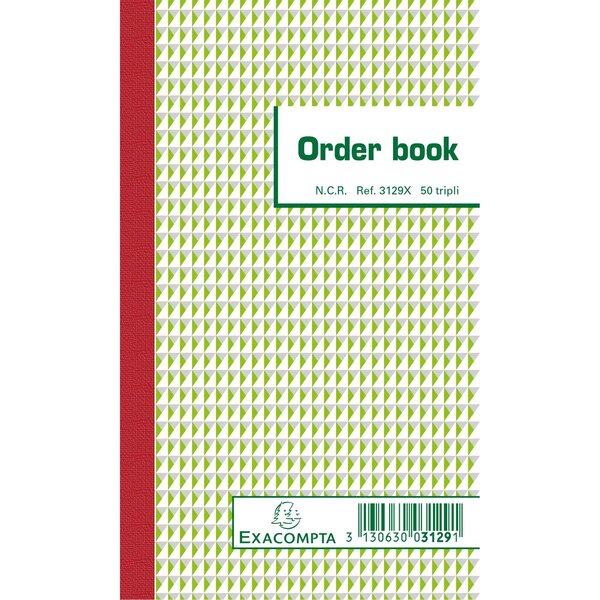 Orderbook Ligné 17x10 5 Cm 50 Feuillets Triple Autocopiant - X 10 - Exacompta
