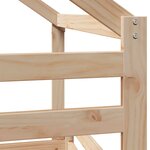 vidaXL Lit superposé sans matelas 90x190 cm bois de pin massif