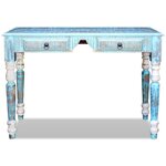 Bureau table meuble travail informatique bois de récupération massif 0502143