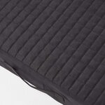 Coussin d'assise déhoussable pour canapé 3 places en suédine  Noir - HOMESCAPES