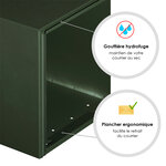 Boîte aux lettres 1 porte  soléa  vert 6007 mat sablé