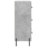 vidaXL Buffet gris béton 69 5x34x90 cm bois d'ingénierie
