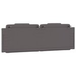 vidaXL Coussin de tête de lit gris 160 cm similicuir