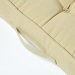 Coussin d'assise rehausseur en coton Vert sauge  50 x 50 x 10 cm - HOMESCAPES
