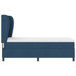 Lit sommier avec matelas vidaXL Bleu 80x200 cm Tissu